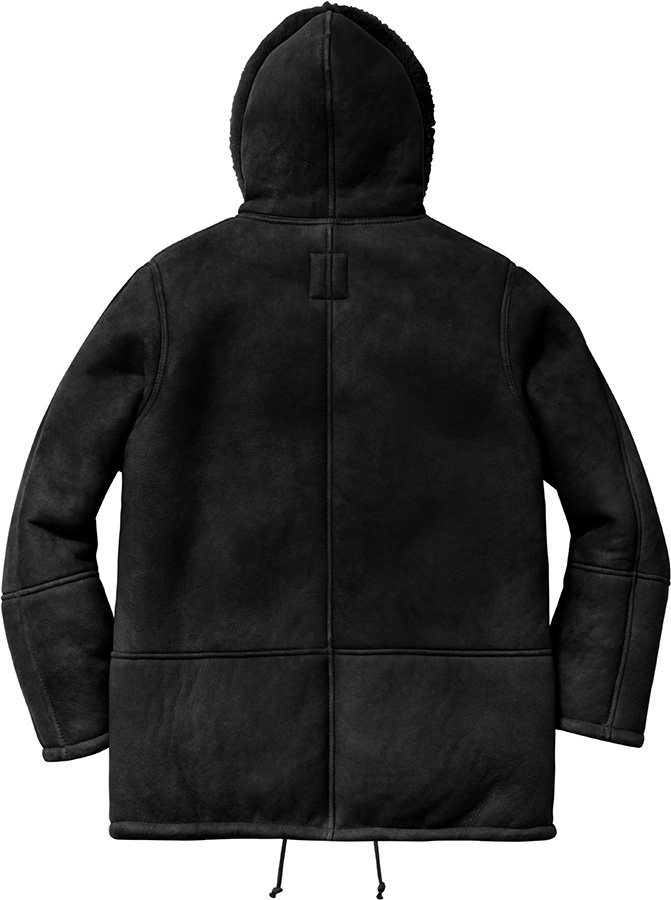 Supreme/Schott® Hooded Shearling view 2